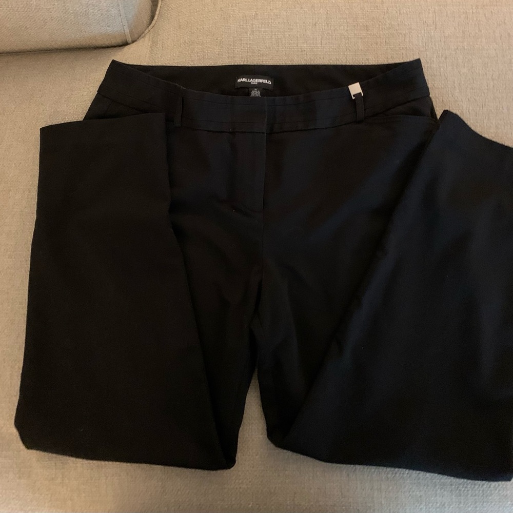 Karl Lagerfeld Black Ankle Pants